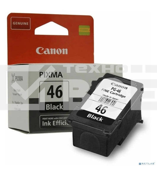 Картридж струйный Canon PG-46 9059B001 черный для Canon Pixma E404/E464 (15мл)