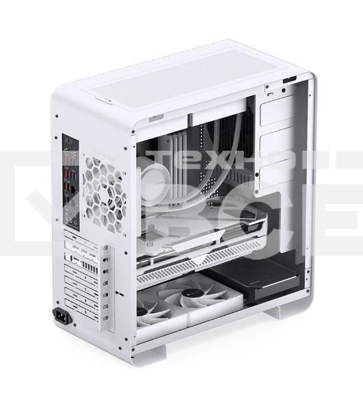 Корпус без блока питания Case JONSBO U4 PRO MESH, Midi-Tower, no fan, 1xUSB-A 3.2 + 1xUSB-C 3.2, ATX, mATX, mITX White
