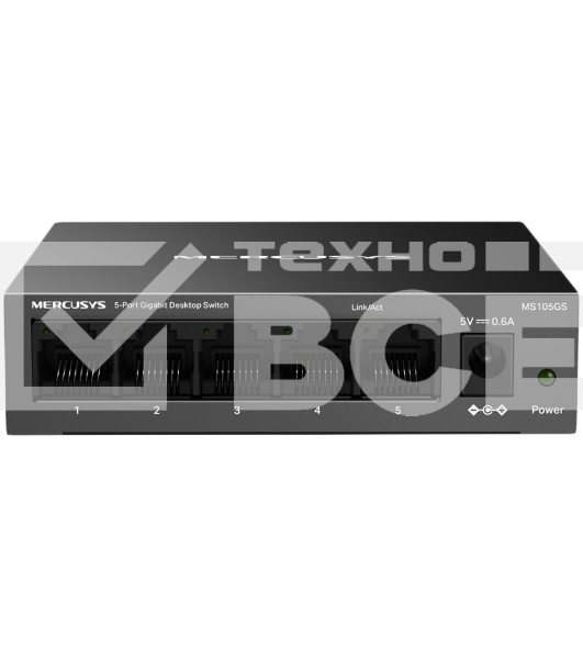 Настольный коммутатор Mercusys MS105GS с 5 гигабитными портам