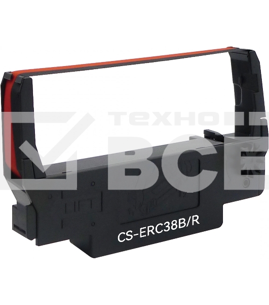 Картридж матричный Cactus CS-ERC38B/R черный/красный для Epson ERC 30/34/38, UT2000/4000