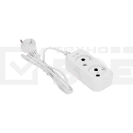 Удлинитель PROconnect 2 гнезда, 1,5 м, 2х0,75 мм², б/з, белый, фото 1