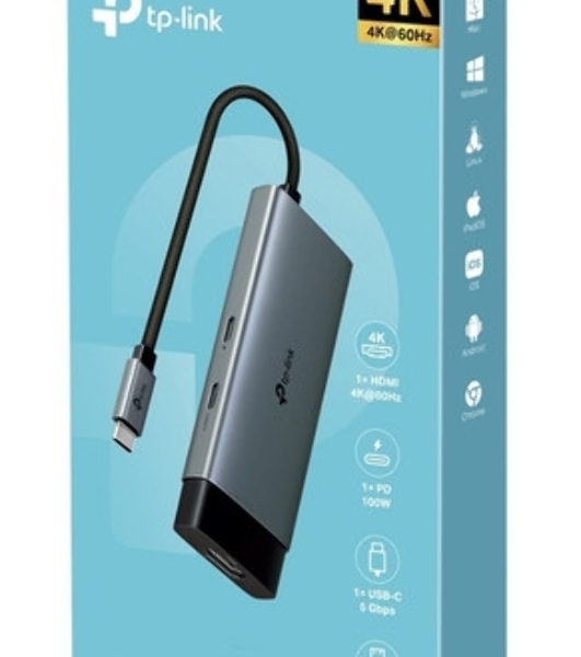 Разветвитель USB-C TP-Link UH5020C 2порт. серый