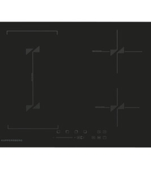 Варочная поверхность Kuppersberg/Варочная поверхность Kuppersberg, индукция, High-Tech, 9 уровней мощности, inverter, таймер, пауза, Booster, автоматическое отключение, Flexi-zone, слайдерное управление, поддержание тепла, черный