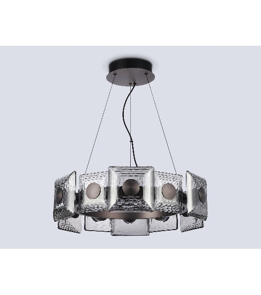 Светильник Ambrella light LH31024 GR/SM серый/дымчатый 56W 3000K D570*150