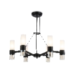 Люстра Ambrella light LH55104/6 BK/FR/TI черный/белый матовый/янтарь E14*6 max 40W D650*1080, фото9