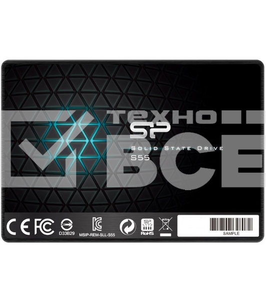 Накопитель SSD SiliconPower Slim S55, 240Gb, SATA, 2.5