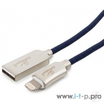 Кабель USB Cablexpert для Apple CC-P-APUSB02Bl-1M, MFI, AM/Lightning, серия Platinum, длина 1м, синий, блистер, фото3