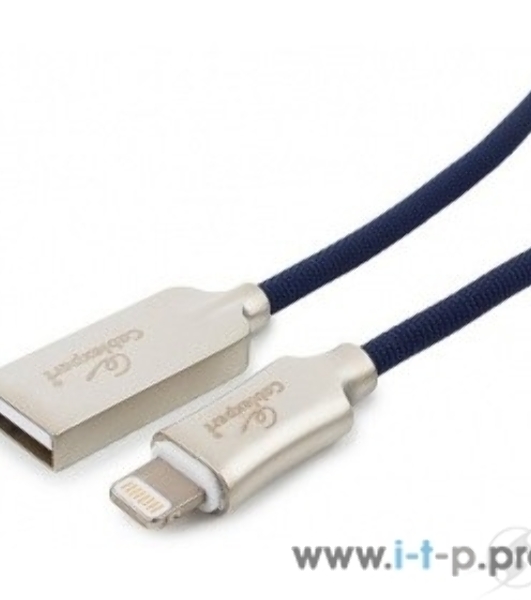 Кабель USB Cablexpert для Apple CC-P-APUSB02Bl-1M, MFI, AM/Lightning, серия Platinum, длина 1м, синий, блистер