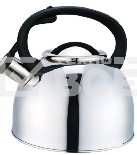 Чайник для плиты MALLONY Arte из нерж стали со свистком, 2,5 л