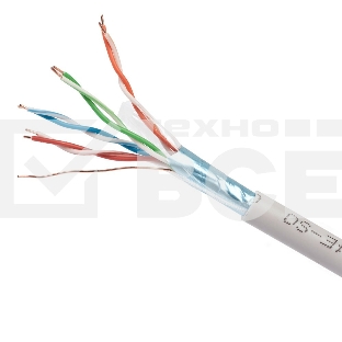 Кабель FPC Cablexpert UPC-5004E-SOL кат.5e CCA однож. 305м pullbox, серый