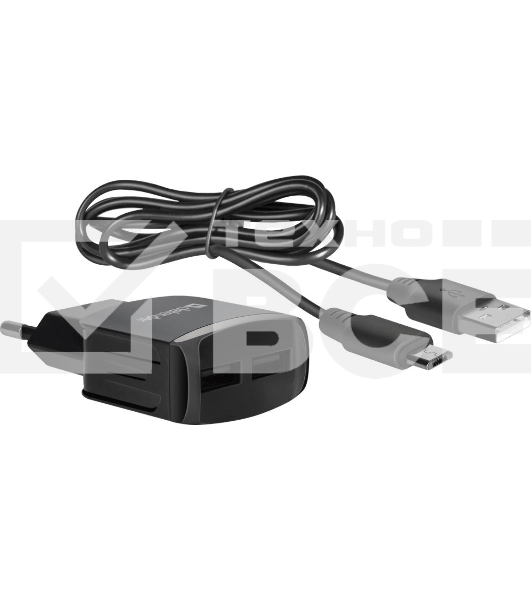 Сетевой адаптер Defender UPC-21 2xUSB,5V/2.1А кабель microUSB