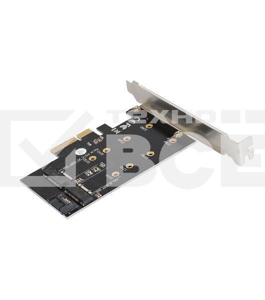 Переходник ExeGate EXE-509 M.2 B key + M.2 M Key -> PCI-Ex4/SATA