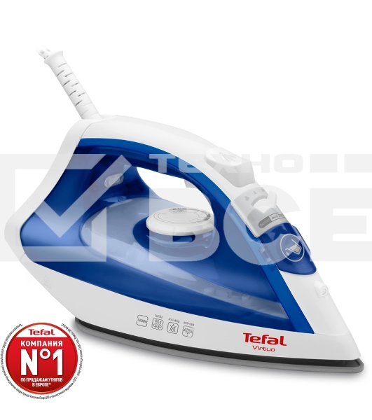 Утюг Tefal FV1711E0 1800Вт синий/белый