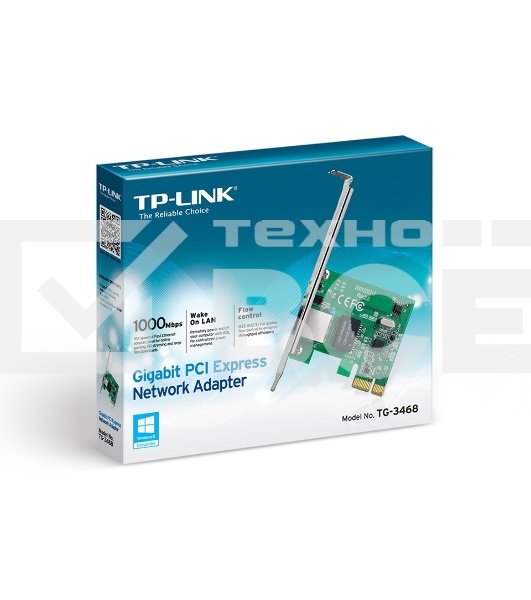 Сетевая карта TP-Link TG-3468 SOHO 32bit Gigabit PCIe, Realtek RTL8168B chipset
