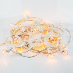 Гирлянда LED Galaxy Bulb String 10м, белый КАУЧУК, 30 ламп*6 LED ЖЕЛТЫЕ, влагостойкая IP65, фото3