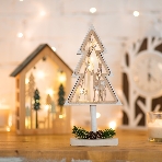 Деревянная фигурка с подсветкой 'Елка на подставке' 14,5х5х30 см, фото3