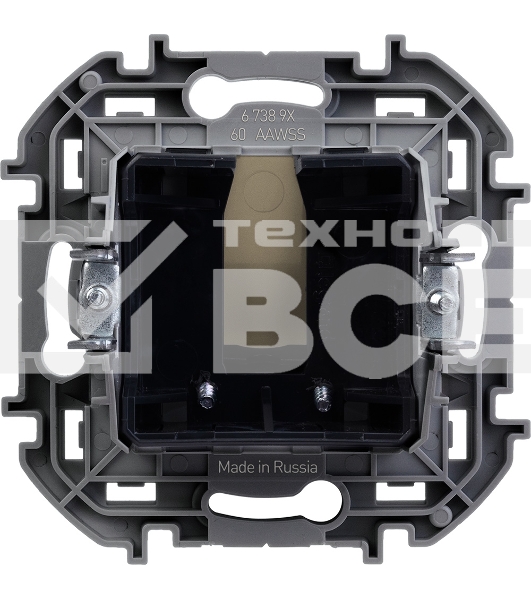 Inspiria Вывод кабеля с зажимом для крепления слоновая кость