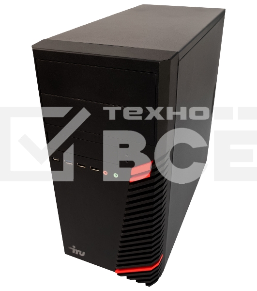 Компьютер IRU Corp 312 MT PG G6405 (4.1) 4Gb 4Tb+500Gb UHDG 610 Free DOS GbitEth 400W черный