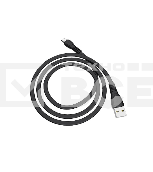 Кабель HOCO USB X40 Noah для Micro USB, 2.4А, длина 1 м, черный