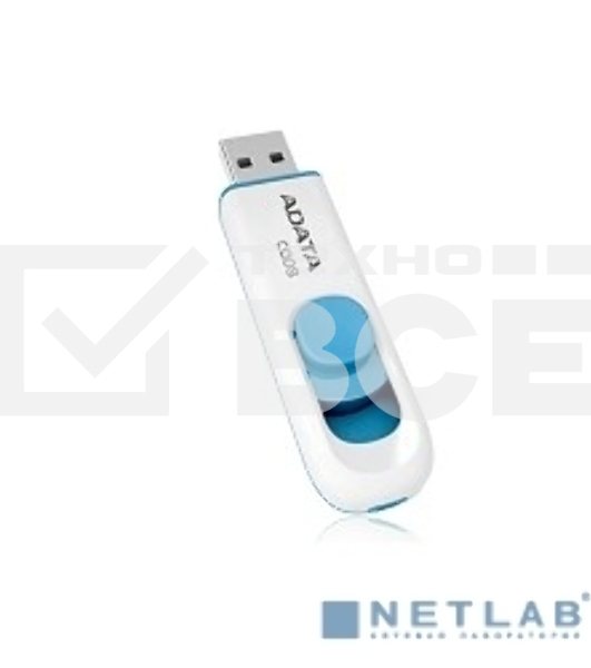 Флэш диск ADATA Flash Drive 64Gb С008 AC008-64G-RWE {USB2.0, White}