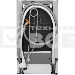Встраиваемая узкая посудомоечная машина Electrolux KEAC3200L, загрузка на 10 комплектов посуды, фото 1