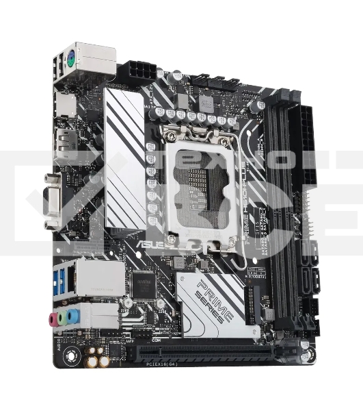 Материнская плата ASUS PRIME H610I-PLUS-CSM, LGA 1700, Intel H610, 2xDDR5, 4xSATA, 1xM.2 PCIe 3.0 x4, 1xPCIe 4.0 x16, 1xHDMI, 1xDP, 1xVGA, 2xUSB-A 3.2 Gen 1, 2xUSB-A 2.0, 1x 1Gb LAN, 3x3.5 мм, 7.1, Mini-ITX