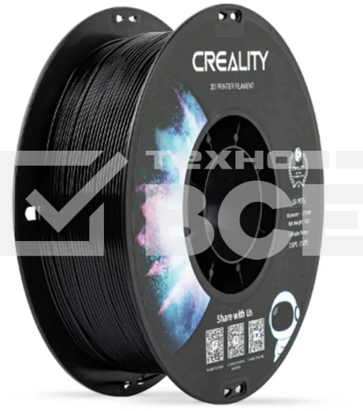 Пластик для принтера 3D Creality 3301030035 CR-PETG d1.75мм 1кг черный