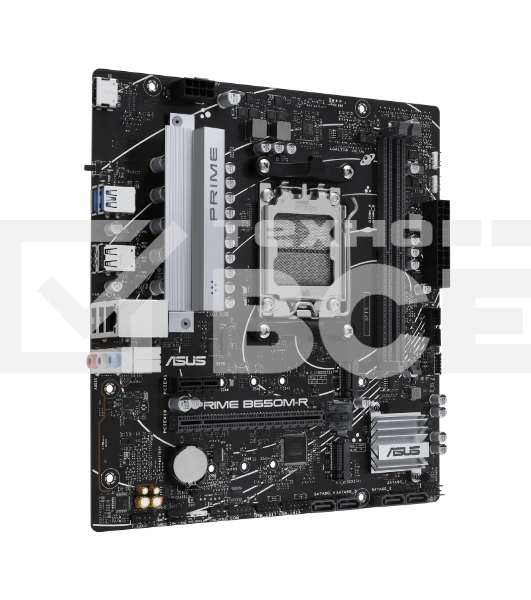 Материнская плата ASUS PRIME B650M-R, Socket AM5, AMD B650, 2xDDR5, 4xSATA, 2xM.2, 1xPCIe 4.0 x16, 1xPCIe x1, 1xHDMI, 1x 2.5Gb LAN, 2xUSB-A 3.2 Gen 1, 4xUSB-A 2.0, 3x3.5 мм, 7.1, mATX