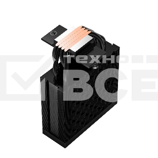 Кулер для процессора PCCooler RT400 Digital BK (230W, 4-pin PWM, LED temp., 152mm, Al/Cu, 4x6mm, 1x120mm, 73.32CFM, 34.9dBA, 2200RPM, S: 1851/1700/1200/115X, AM5/AM4, black)
