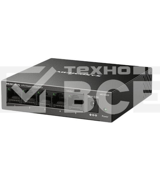 Настольный коммутатор Mercusys MS105GS с 5 гигабитными портам