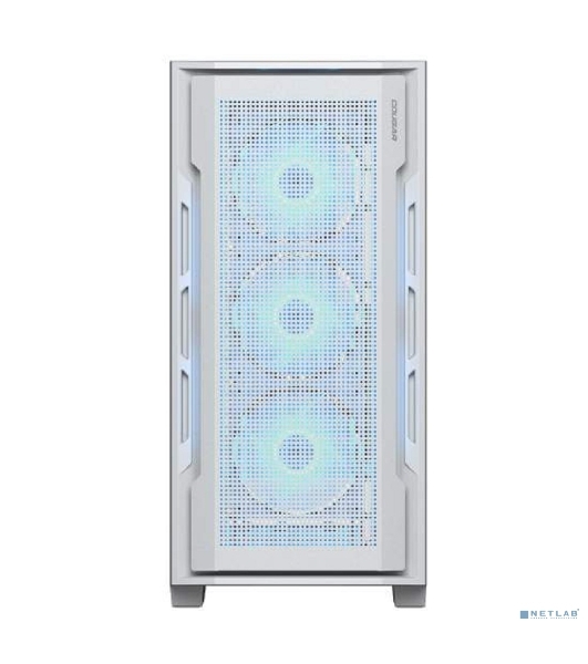Корпус Cougar Uniface X RGb V2 White, 4x140мм ARGb PWM Fan, ARGb PWM Fan Hub, без БП, E-ATX