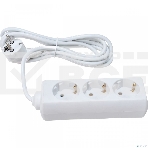 Удлинитель ExeGate ECE-3-3W (EX285806RUS), белый, 3 м, Евровилка с заземлением, 3 евророзетки с заземлением, 2200 Вт, фото3