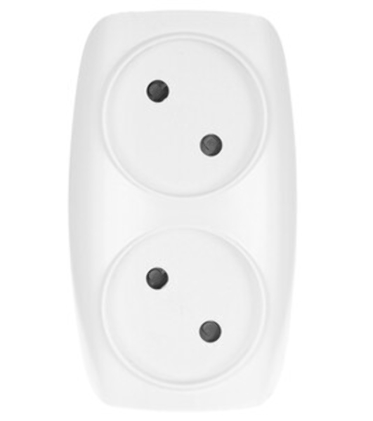 Разветвитель ЭРА C0045520 SP-2-W белый 2гн, без заземл