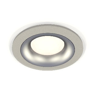 Комплект встраиваемого светильника Ambrella light XC7623004 SGR/MCH серый песок/хром матовый MR16 GU5.3 (C7623, N7013)