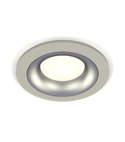 Комплект встраиваемого светильника Ambrella light XC7623004 SGR/MCH серый песок/хром матовый MR16 GU5.3 (C7623, N7013)