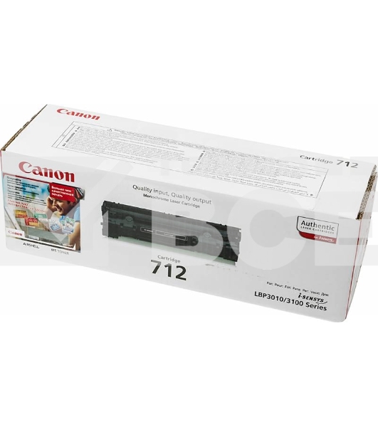 Картридж лазерный Canon Cartridge 712 (1870B002/1870A002) черный (1500 стр.) для Canon LBP-3010/3100