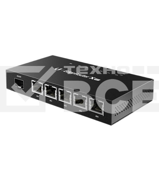 Сетевое оборудование UBIQUITI ER-X-SFP Маршрутизатор 5x Ethernet, 1x SFP, раздача PoE