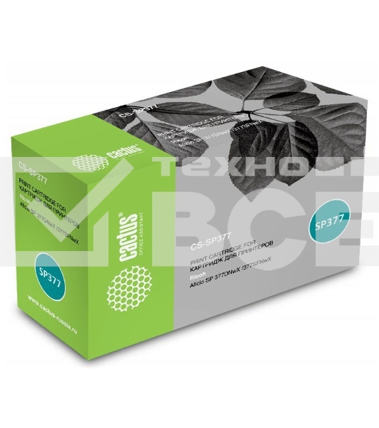 Картридж лазерный Cactus 50F0XA0/50F5X0E CS-SP377 черный (6400 стр.) для Ricoh Aficio SP 377DNwX /377SFNwX