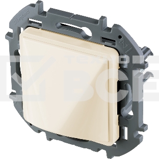 Inspiria Вывод кабеля с зажимом для крепления слоновая кость