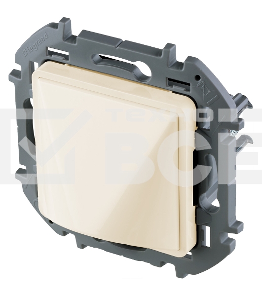 Inspiria Вывод кабеля с зажимом для крепления слоновая кость