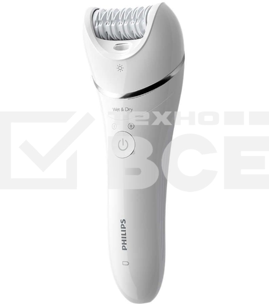 Эпилятор Philips 2 скорости, широкая головка, Wet&Dry, беспроводной