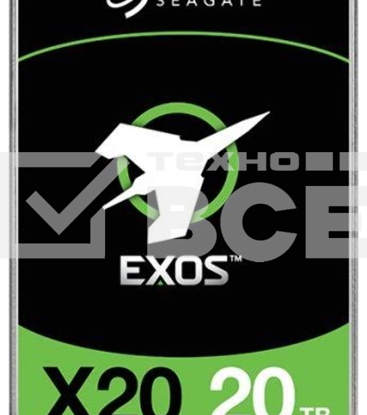 Жесткий диск Seagate HDD Server Exos X20 HDD 512E/4KN ( 3.5'/ 20TB/ SAS 12Gb/s / 7200rpm)