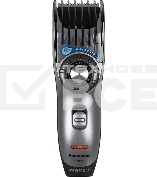 Машинка для стрижки Panasonic ER217S520 серебристый (насадок в компл:1шт)