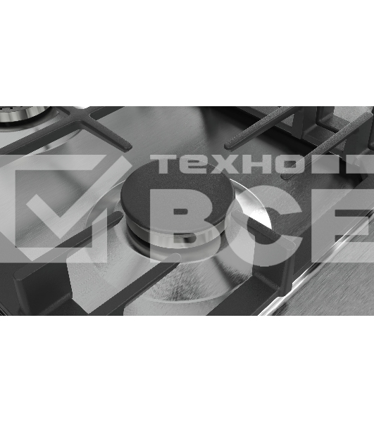 Газовая варочная поверхность Bosch PCQ7A5M90R серебристый