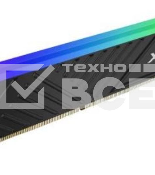 Оперативная память XPG Spectrix D35G RGB, 8GB, DDR4, 3600MHz, CL18, с радиатором, черный, RGB