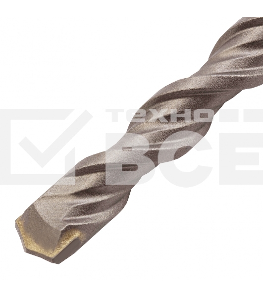 Бур по бетону, двойная спираль, Cobalt W-tip, 10x600 мм, SDS PLUS Denzel