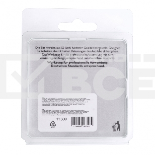 Набор бит GROSS РZ1x25, сталь S2, 10шт 11339