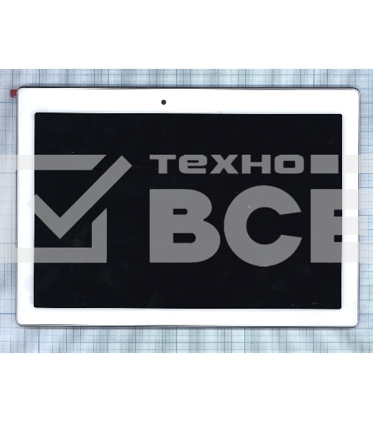 Модуль (матрица + тачскрин) для Lenovo Tab 2 A10-70 белый с рамкой