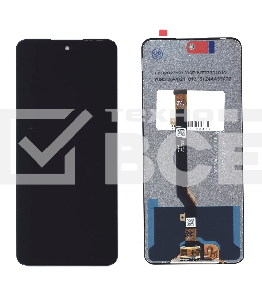 Дисплей для Tecno Pova 3 (LF7n) в сборе с тачскрином черный orig lcd
