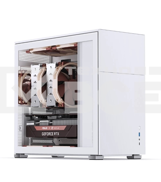 Корпус без блока питания Case JONSBO D41 STD, Midi-Tower, TG, no fan, 1xUSB-A 3.2 + 1xUSB-C 3.2, ATX, mATX White